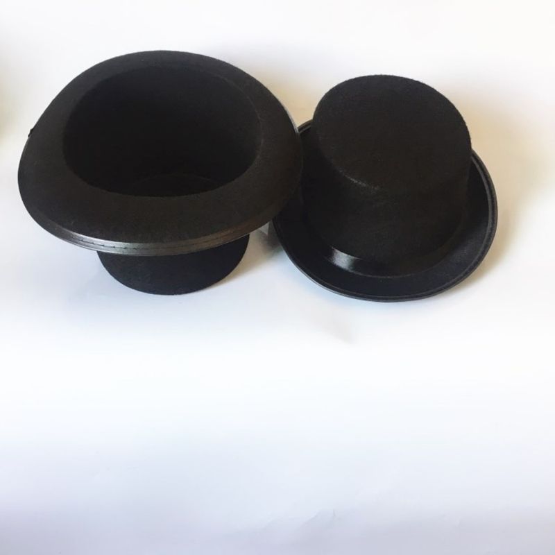 Hot Sale Collapsible Deluxe Black Top Kids Adult Magician Jazz Stage Performances Fashion Party Costume Gentleman Hat_autovado.com