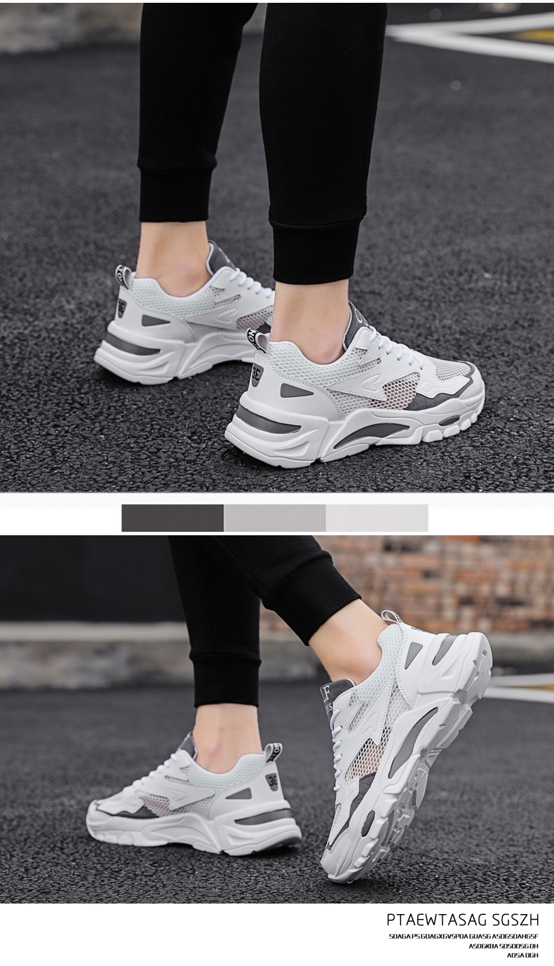 2024 summer mesh shoes men's shoes breathable hollow mesh small size young men's casual sports shoes running shoes_autovado.com