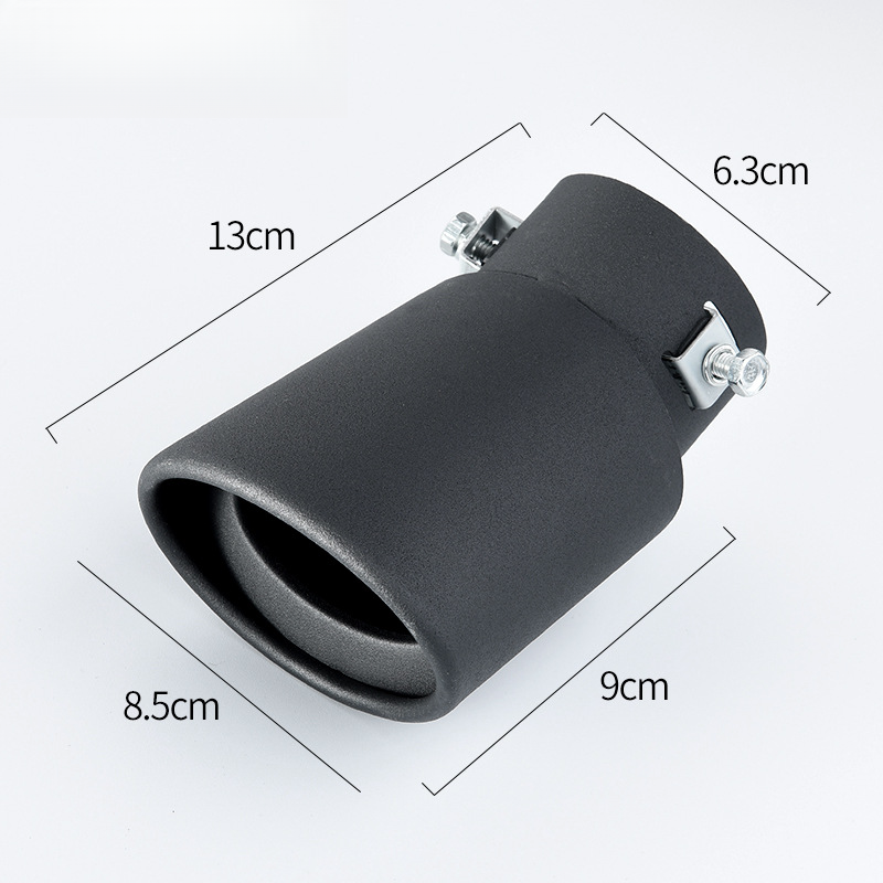 Stainless Steel Muffler Gas Cover Decoration Single Car Exhaust Pipe Universal Tail Throat_autovado.com