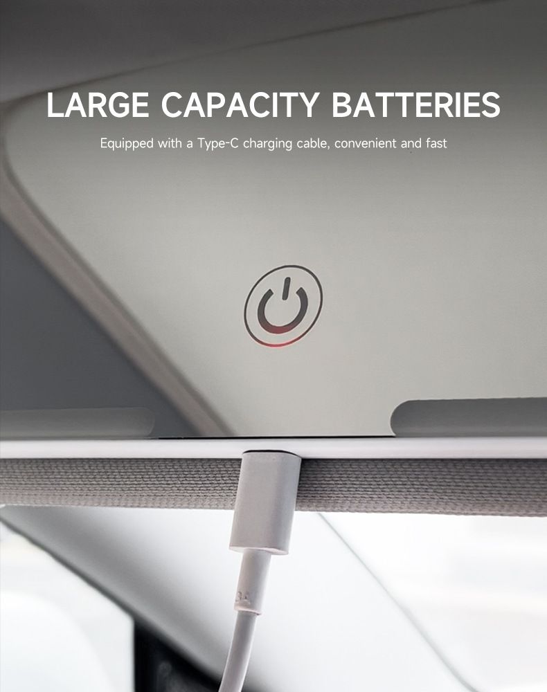 Direct Car LED Makeup Sun Visor Touchscreen Double Button Light-Up Mirror_autovado.com