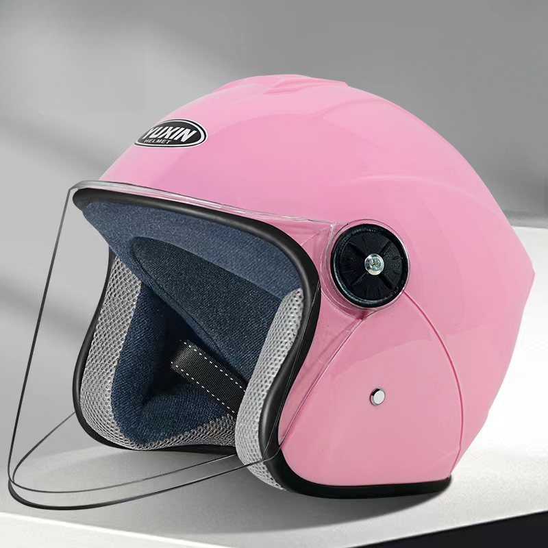 New National Standard Electric Vehicle Women's Four Season Universal Winter Anti Fog And Warm Half Helmet, Men's Double_autovado.com
