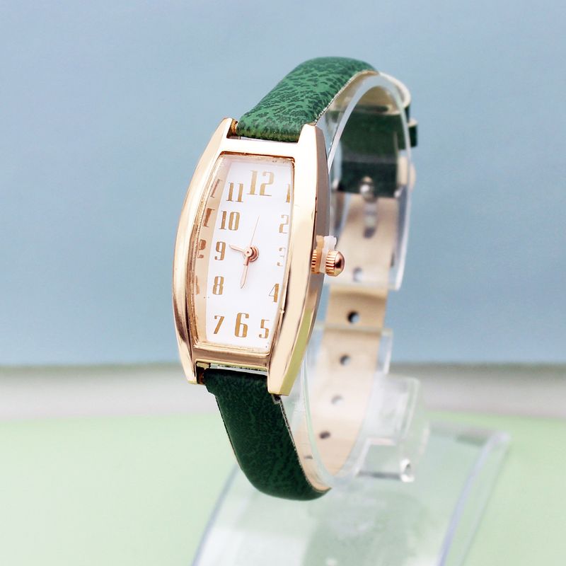 Women's square watch belt quartz watch_autovado.com