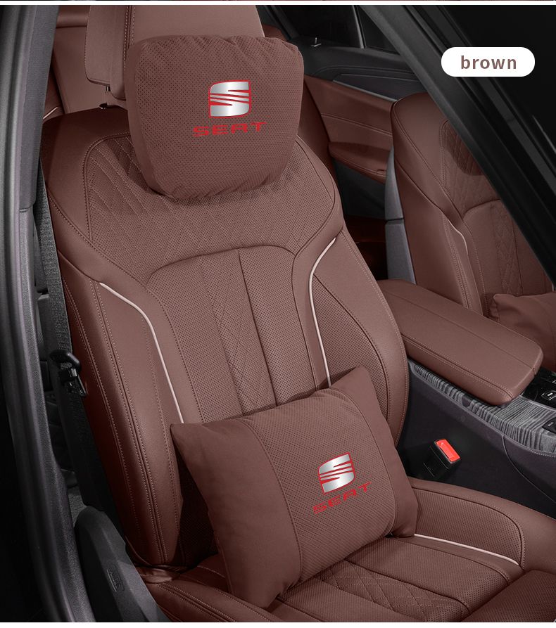 For FR Leon Ibiza Alhambra Arona Arosa Ateca Cordobe Exeo Tarraco Toledo Car Headrest Support Seat Soft Neck Pillow_autovado.com