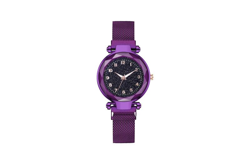 fashion magnet digital Starry Sky women's watch women's red lazy watch_autovado.com