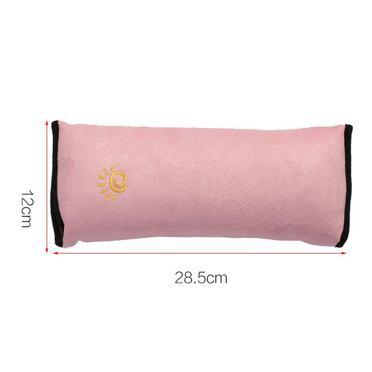 Car seat belt cover with cartoon cute insurance shoulder cover lengthened and thickened plush anti-strangle sleeping pillow_autovado.com
