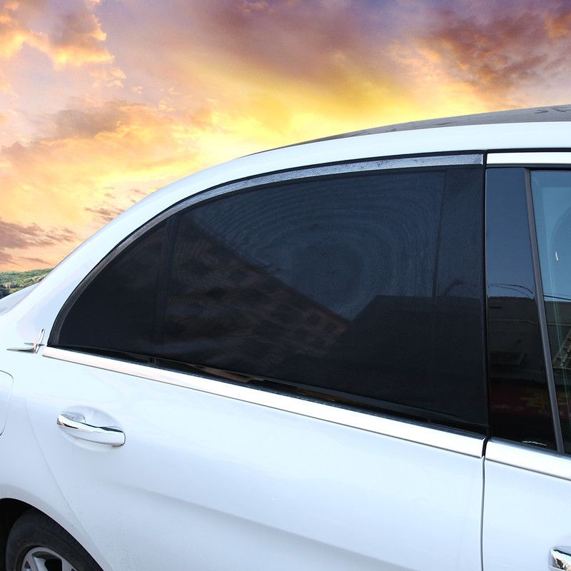 Car sunshade Sun shade Sun insulation window anti-mosquito screen net Car privacy inside the car shade car side curtain_autovado.com