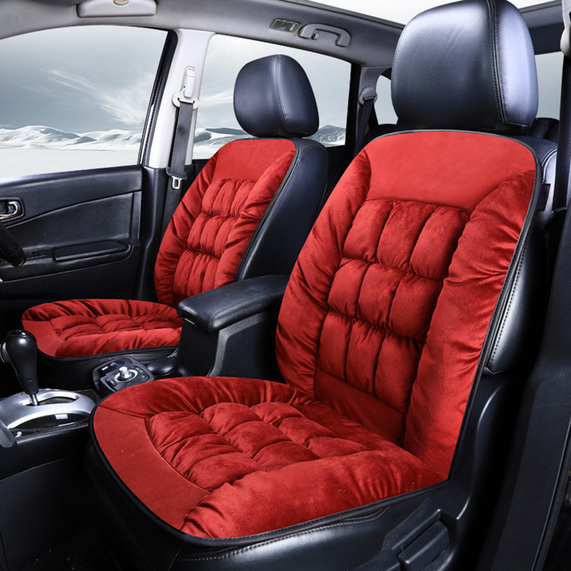 Yuanmheng Autumn Winter Universal Plush Car Front Seat Cover Cushion Auto Soft Pad Mat_autovado.com