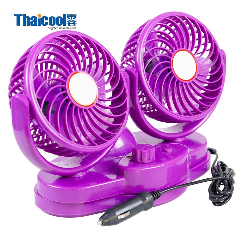 Special Offer Taigu Purple Shaking Head Fan 5.5-inch 24V Double Headed Car_autovado.com