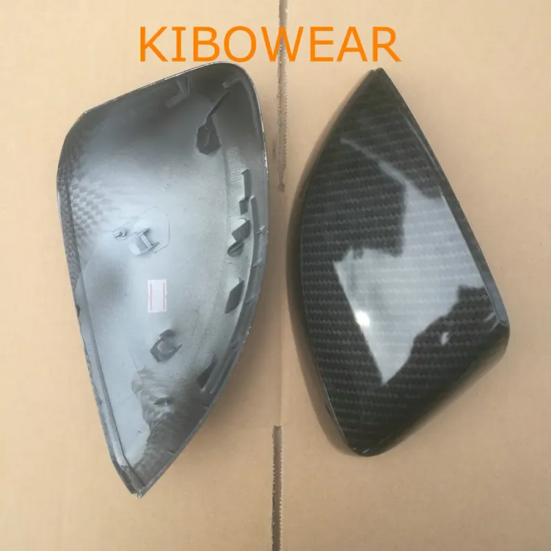 Pair for Auto A3 S3 8V Side Wing Mirror Covers Caps (Carbon Look) Replace 2015 2016 2017 2018 2013 2014 2019_autovado.com