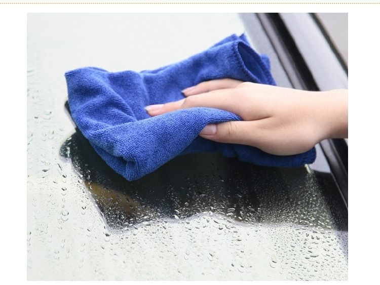 30*30CM Warp Knitted Nano Fiber Wash Car Wiping 220g/square Meter Cleaning Towel_autovado.com