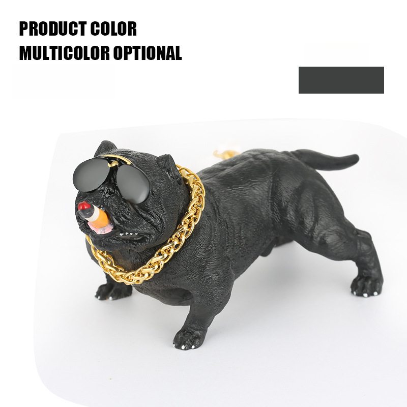 Bull Terrier Personality Creative Interior Sedan Dashboard Decoration High-end Car Accessories_autovado.com