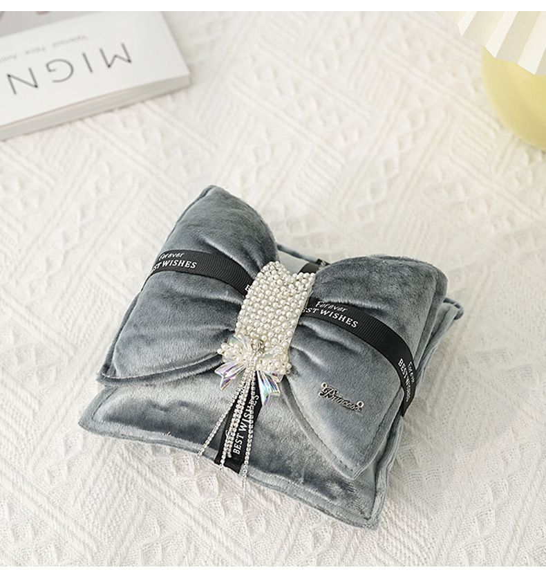 Thousand Bird Grid Double Layer Butterfly Knot Pearl Car Ornament Removing Odor Activated Charcoal Bag Instrument Panel_autovado.com