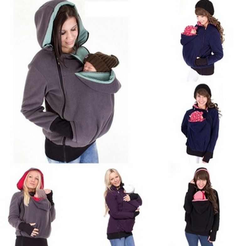 Women's Clothing Autumn and Winter Three in One Removable Baby Bag Mother Sweater Jacket Women's Clothing_autovado.com