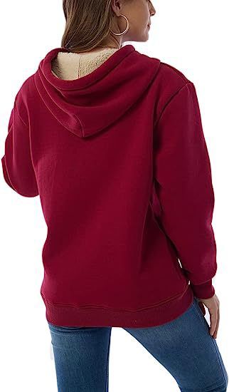 Women's Clothing warm pocket hooded sports sweatshirt jacket_autovado.com