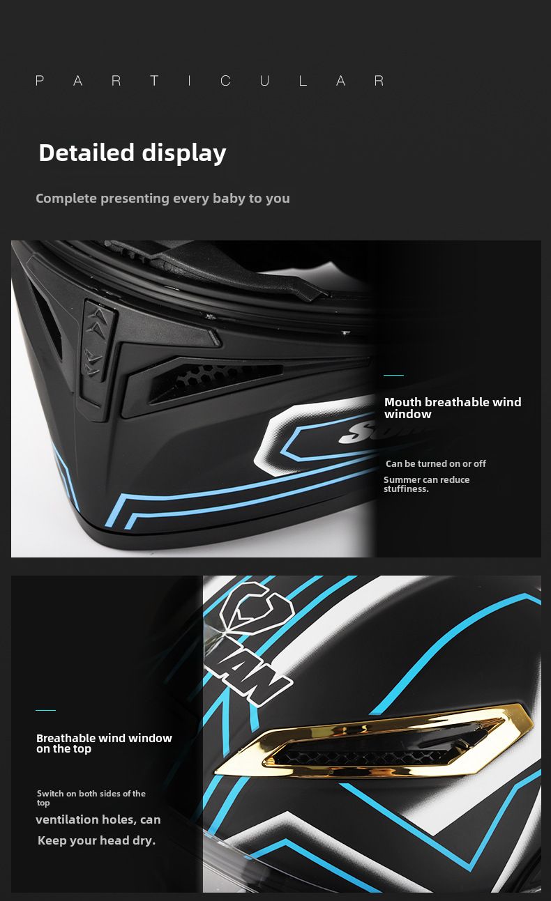 Double lens visor helmet four seasons riding warm safety helmet_autovado.com