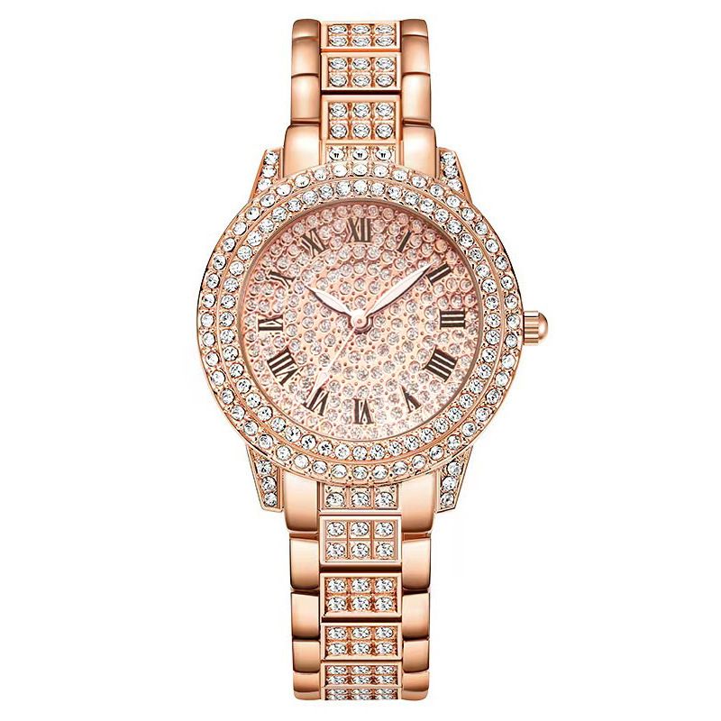 Women's watch five-piece set diamond women's watch ladies fashion Roman quartz watch wristwatch_autovado.com