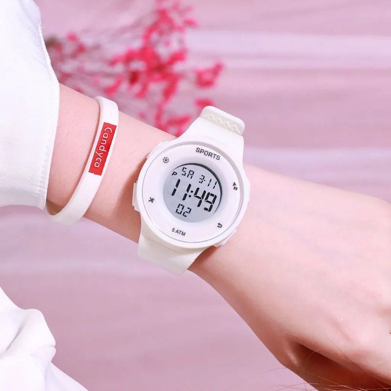 Waterproof Luminous Electronic Watch Men's Trendy Female Student Teenager Multifunctional Sports Watch Shake Face _autovado.com