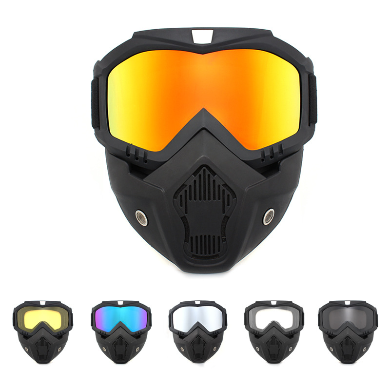 Harley goggle mask off-road eye protection helmet tactical windproof sand motorcycle equipment ski glasses_autovado.com