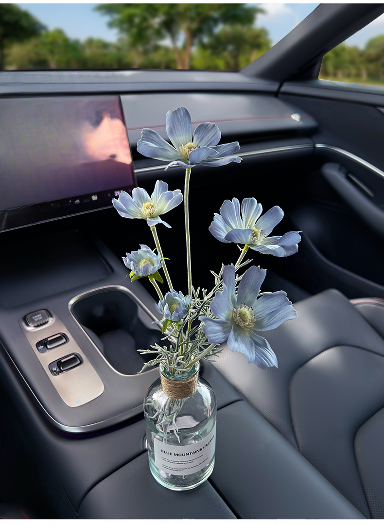Car bouquet girls, interior accessories good items for cars, center console decorations, high-end simulation vases_autovado.com