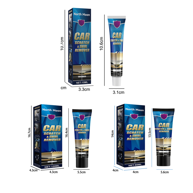 Yuanmheng 1 Set 15/60/120ml Scratches Repair Wax Powerful Cleaning Maintenance Car Scratch And Swirl Remover Scratch Repair Tool Car Accessories_autovado.com