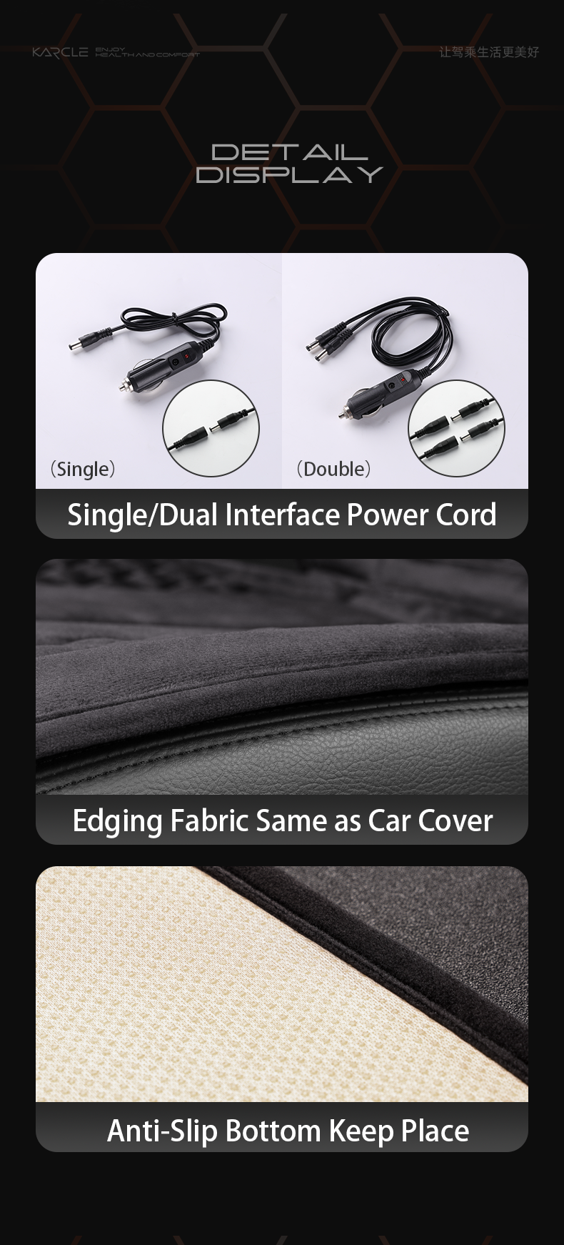 Universal 12V Heating Pad Soft Heated Cover Upgraded Wideth Warm Winter Seat Protector Car Accessories_autovado.com