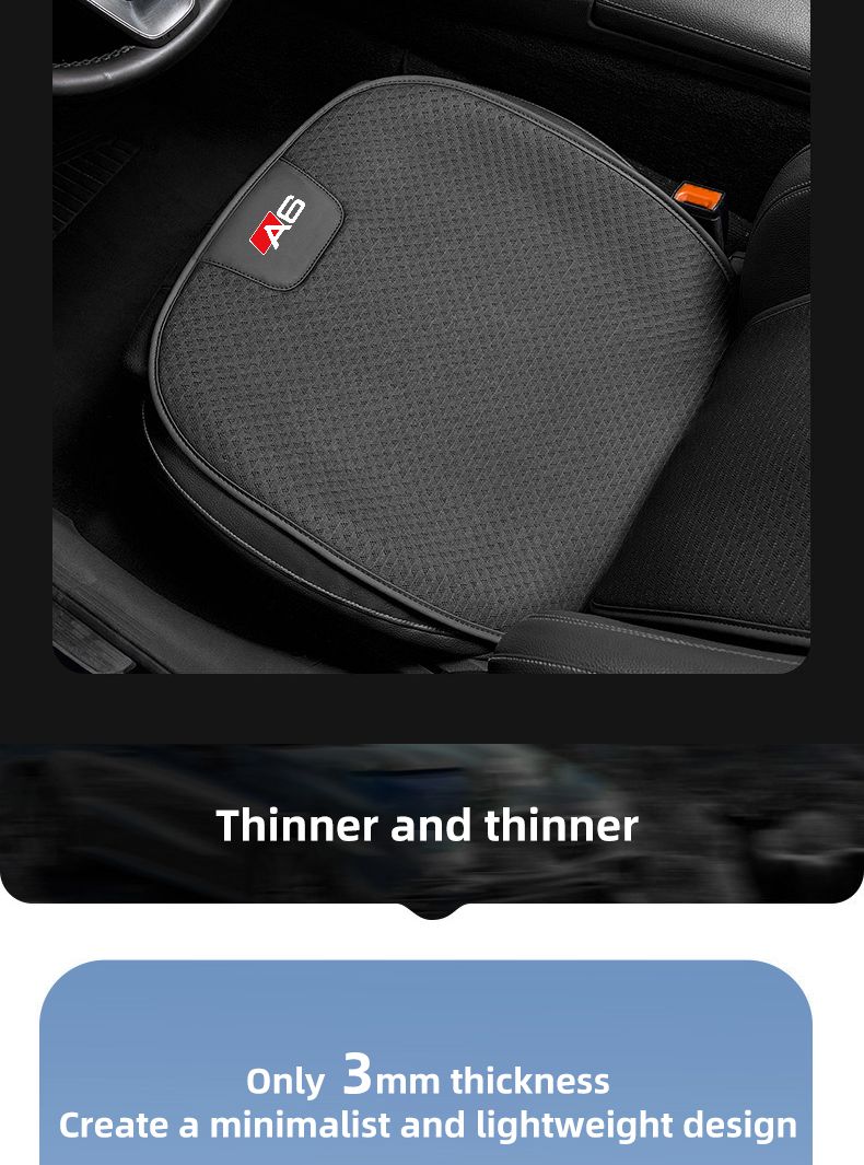 Breathable Ice Silk Car Front/Rear Cover For AUDI A1 A3 A4 A5 A6 A7 A8 Q3 Q7 Q8 TT Non-slip Auto Seat Protector Cushion_autovado.com