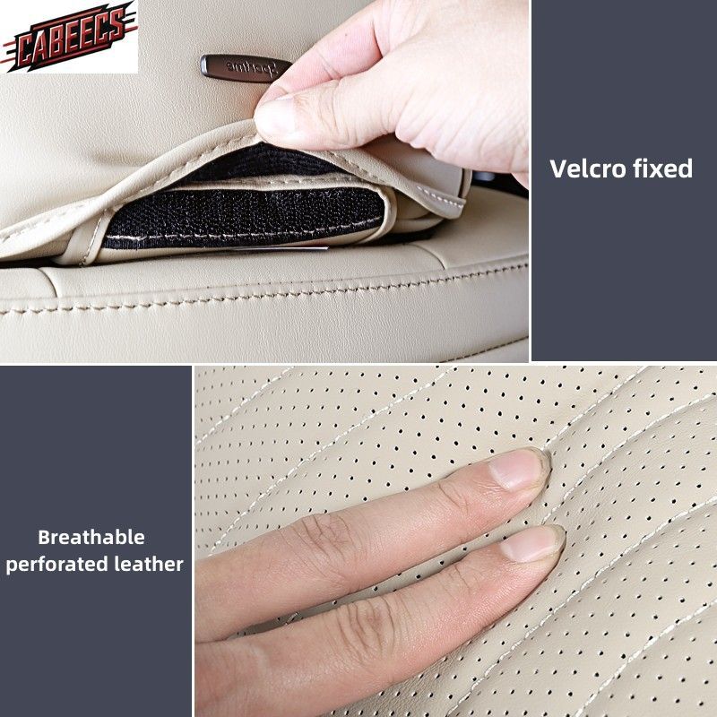 For Land Cruiser LC300 GX.R 2023 Herest Pillow Cushion Leather Full Surround Cover Car Seat He Neck Rest Anti-Dust_autovado.com