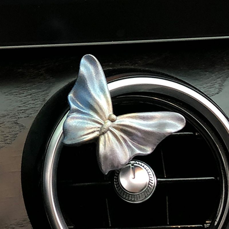 High grade butterfly air outlet decoration car aromatherapy car perfume fragrance flower diffuser stone car interior decoration_autovado.com