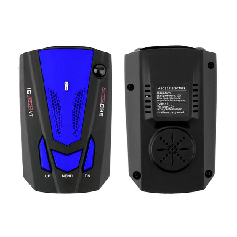 V7 12V 360 Degrees Speed Radar Detector Long Range Voice Alert Laser Radar Detector for Vehicles_autovado.com