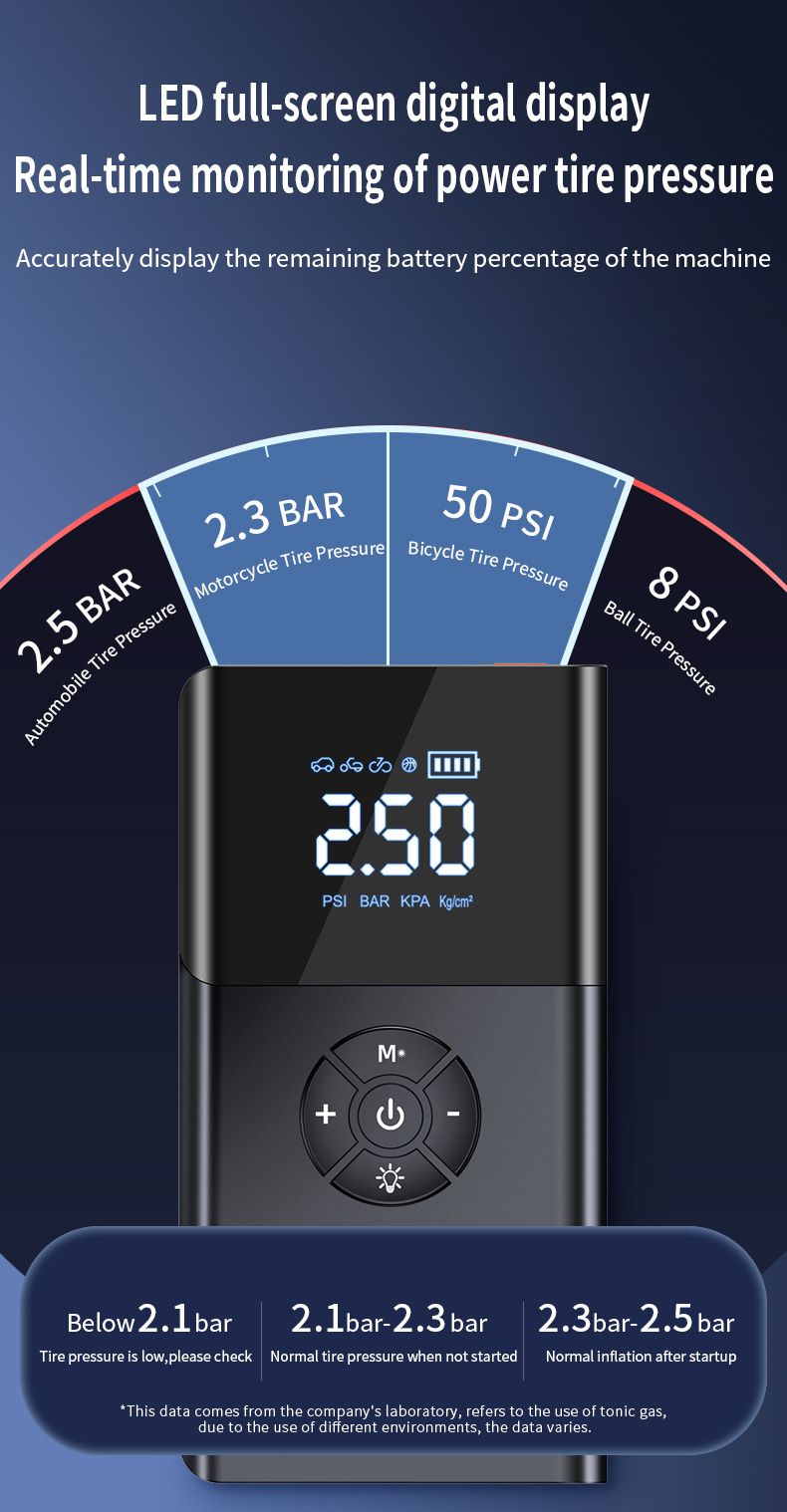 Jump Starter Air Pump Combo Car Battery Emergency Power Bank Ignition Tool_autovado.com