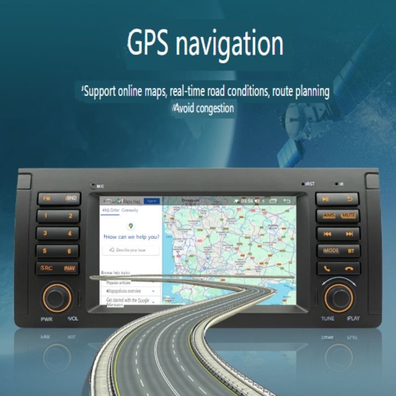 7" Android Car Stereo For BMW E39 (2002-2008) - Wireless CarPlay, HD Touchscreen & Reverse Camera_autovado.com