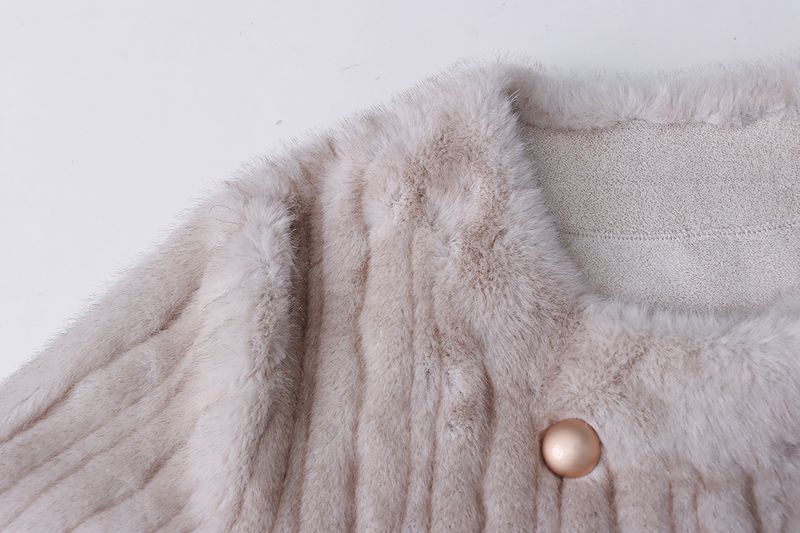Women's Clothing marble texture design mink plush eco-friendly fur coat_autovado.com