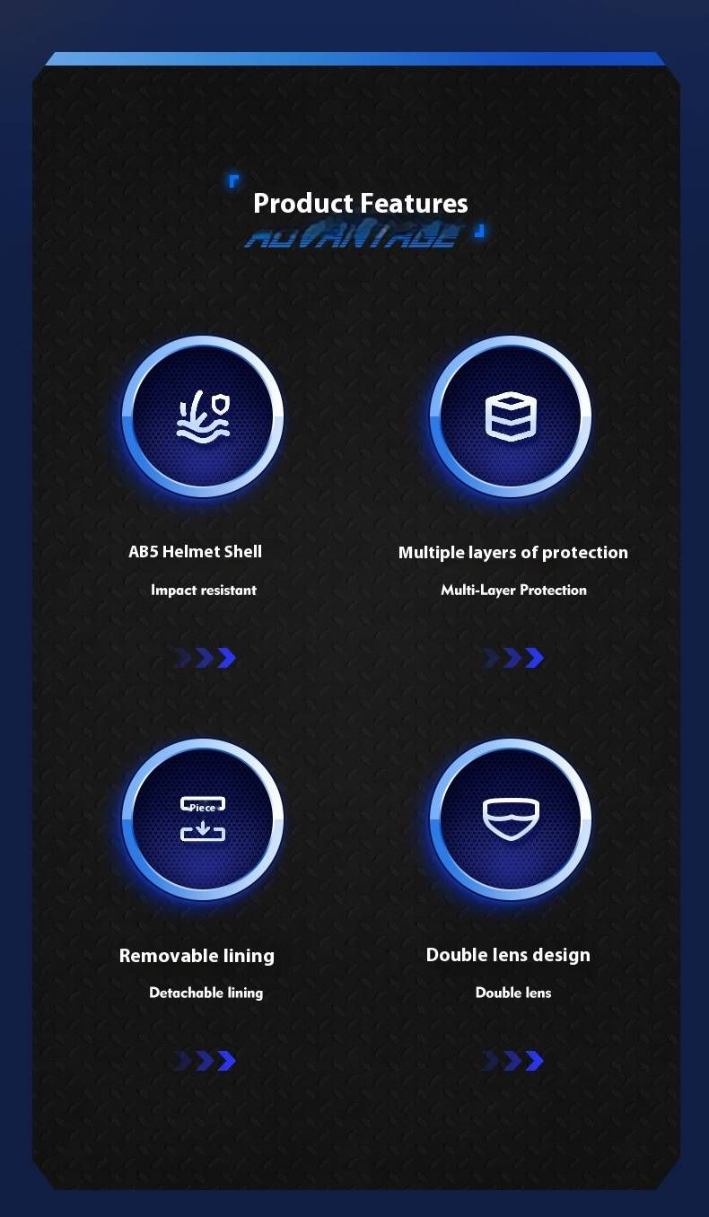 3C Certified Motorcycle Bluetooth Helmet - Lightweight ABS 3/4 Half Helmet For Men & Women, Multi-Color Options With UV-Protective Visors_autovado.com