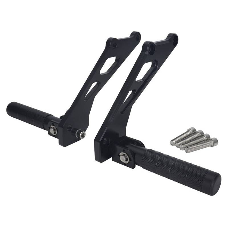 Universal Aluminum Alloy Rear Foot Peg - Durable & Lightweight For Motorcycle/Bike Customization (26x16.3x4.5mm, Black)_autovado.com