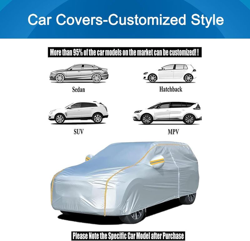 Cover Thickened Rainproof Sunproof Anti-Aging Car Clothing Four Seasons Snowproof Peva Black Silver Hot Selling Sedan_autovado.com