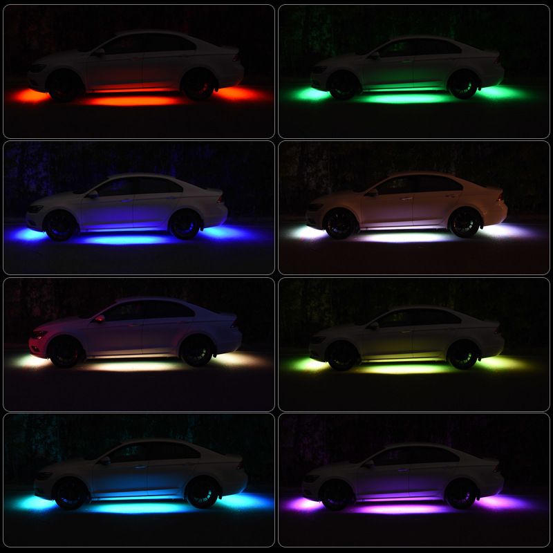 Compatible Car Underbody Decorative One-to-Four Voice-Controlled Atmosphere Colorful Remote Control Mobile APP Ambient_autovado.com