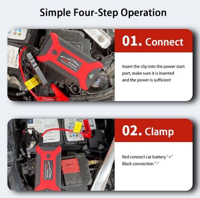 99800mAh 68800mAh 12v Car Jump Starter Powerbank Emergency Power Bank LED With Tire Pump Inflator 4 USB Phone Portable_autovado.com