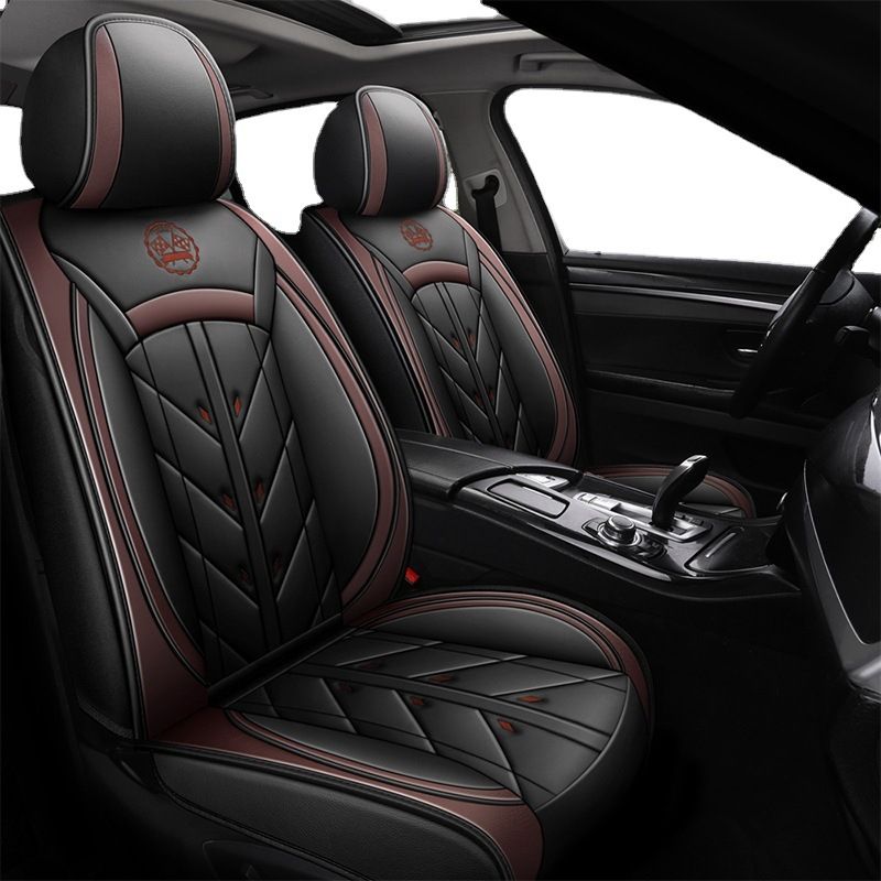 Winter Car Cushion Seat Cover Full Surrounding Four Seasons General New Leather Seat Cover Linen Leather Seat Cushion Seat Cover_autovado.com