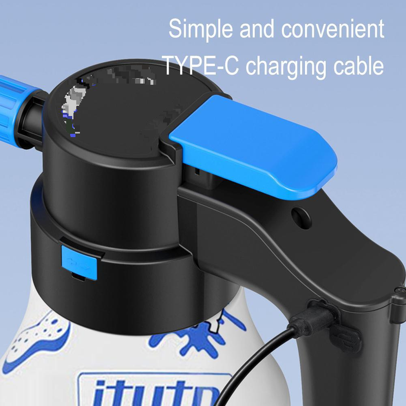 Electric Foam Wireless Charging Special High-pressure Pa Pot Fan Shaped Watering Can Gardening Tool For Car Washing_autovado.com