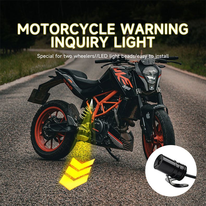 Motorcycle Projection Turn Signal LED Ambient Cornering Ground Gesture High Brightness Warning Light_autovado.com