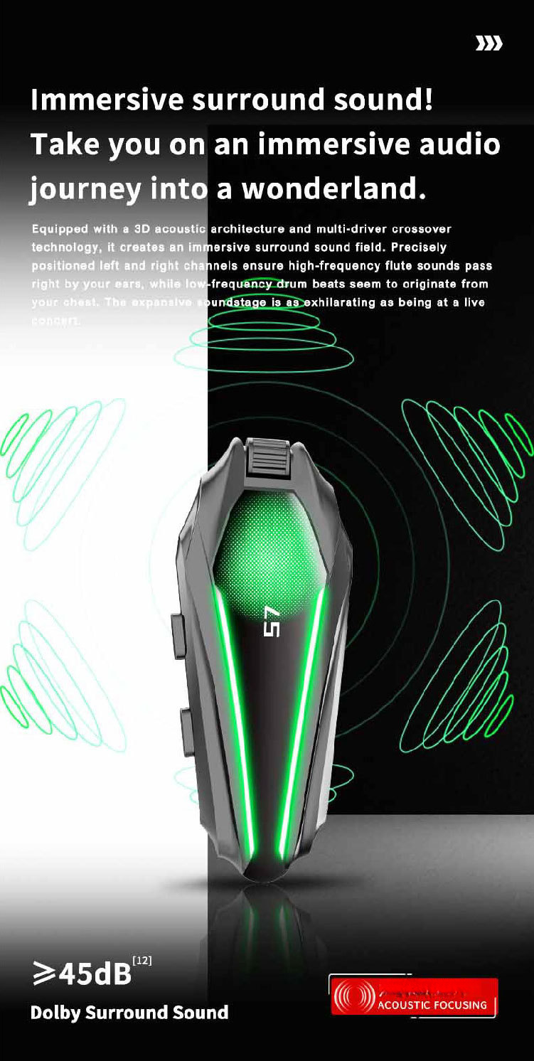 S7 External Helmet Bluetooth High Sound Quality Waterproof Anti-Freeze Noise Reduction Team Riding Intercom Headset_autovado.com