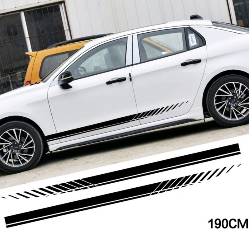 Car sticker Side skirt patterned personality sport modified car sticker universal door low back scratch cover decoration_autovado.com