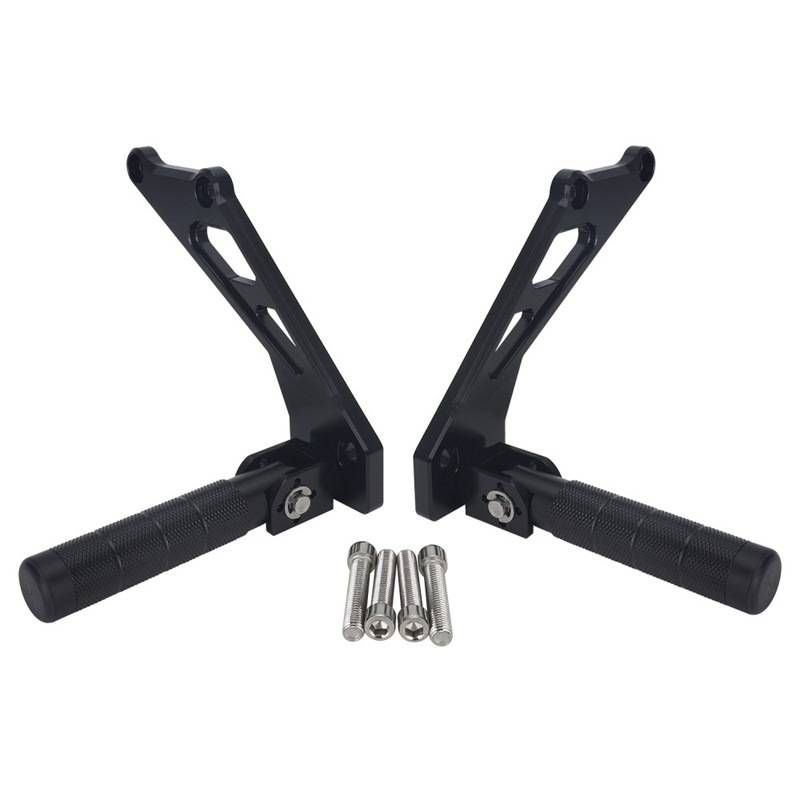 Universal Aluminum Alloy Rear Foot Peg - Durable & Lightweight For Motorcycle/Bike Customization (26x16.3x4.5mm, Black)_autovado.com