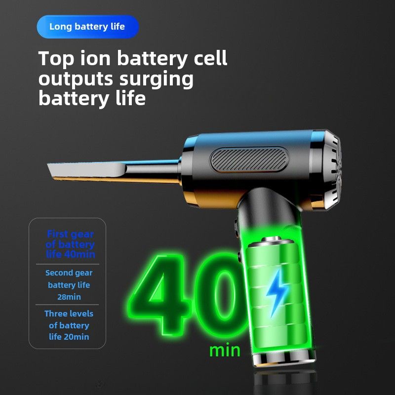 New car dust blower blowing and suction integrated handheld high power 50000RPM household car wireless vacuum cleaner_autovado.com