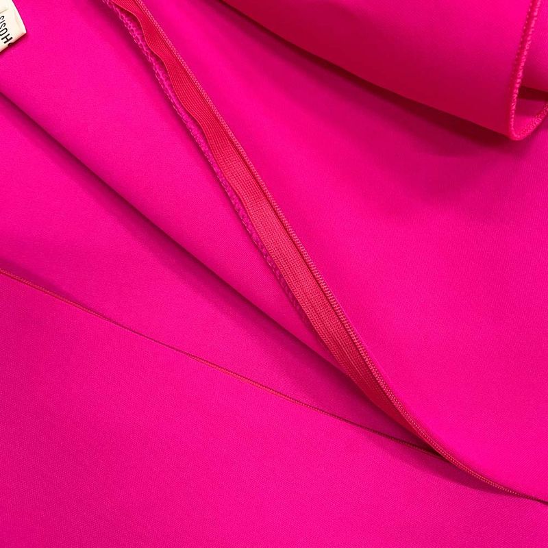 Women's Clothing women's new style double half turtleneck solid color large swing evening dress large size dress_autovado.com