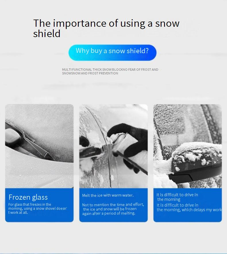 Thickened car frost shield Frost shield Front windshield to protect against winter snow shield_autovado.com