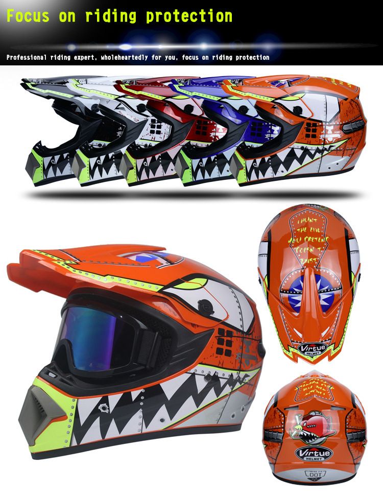 Off-road helmet Men's Four Seasons hat Road Teen version Adult Kart helmet off-road vehicle helmet_autovado.com