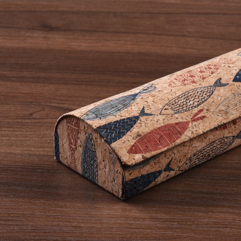 Unisex Vintage glasses case Wood spun spray painted leather sunglasses case literary anti-pressure prescription for myopia glasses case_autovado.com