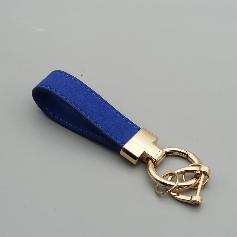 Suede Car Keychain Leather Couple Bag Pendant Men And Women Multifunctional Anti Lost Lettering Key Ring_autovado.com