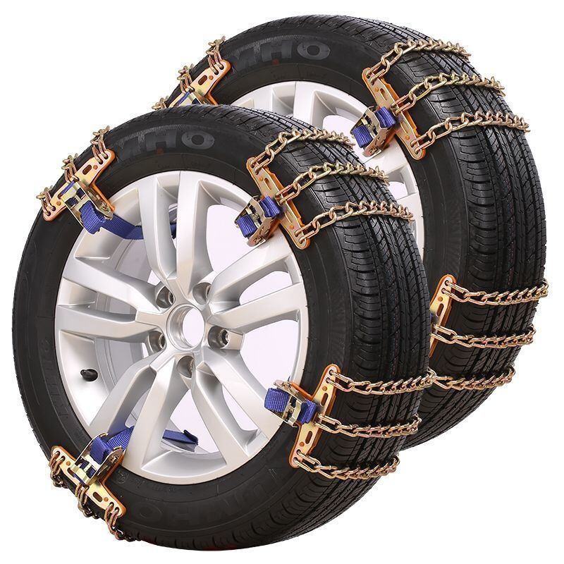 Car Tire Universal For Sedan SUV Emergency Snow Mud Manganese Steel Anti-Slip Chains Nine-Gong Style_autovado.com